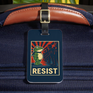 Étiquette À Bagage Manifestation de la Grenouille de Portland