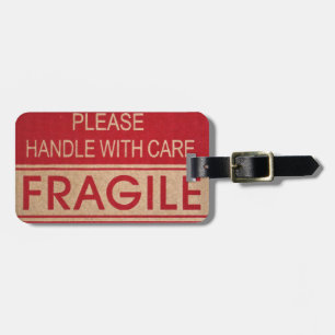 Étiquette À Bagage Manipuler avec soin, signe fragile