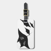 Étiquette À Bagage Mantaros manta ray scuba (Devant Vertical)