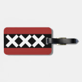 Étiquette À Bagage Manteau d'Amsterdam de symbole de bras (Dos horizontal)