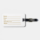 Étiquette À Bagage Manteau de Malta* d'étiquette de bagage de bras (Dos horizontal)