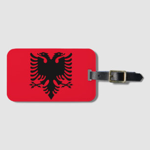 Étiquette À Bagage Manteau des bras albanais