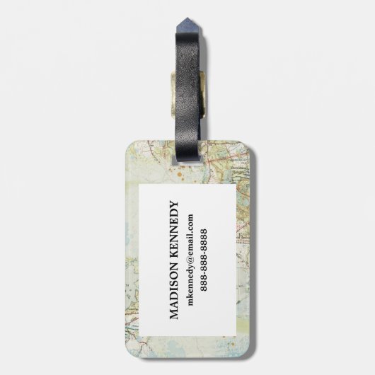 Étiquette À Bagage Mapper les sentiments (Dos Vertical)