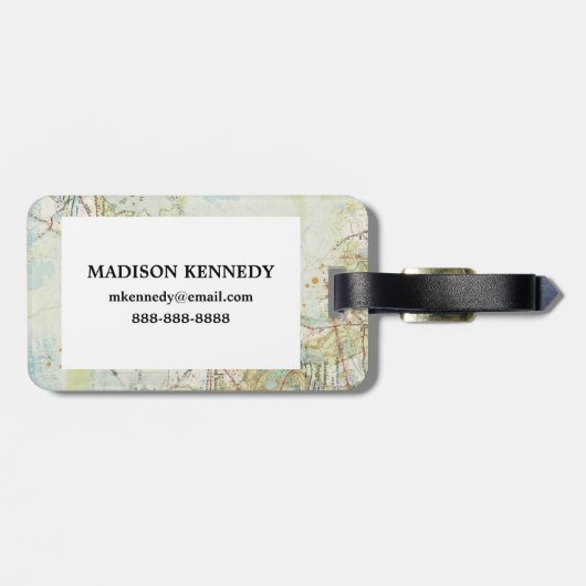 Étiquette À Bagage Mapper les sentiments (Dos horizontal)