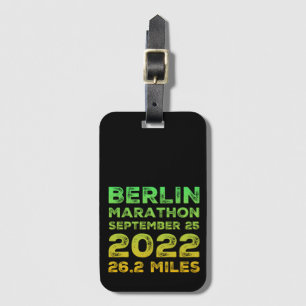 Étiquette À Bagage Marathon de Berlin 2022 Marathon de bagages Tags