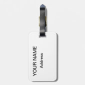 Étiquette À Bagage Marathon du bleu 26,2 (Dos Vertical)