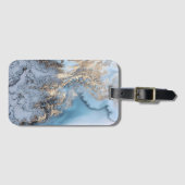 Étiquette À Bagage Marbre (Devant Horizontal)