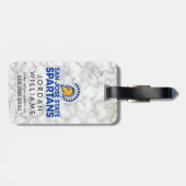 Étiquette À Bagage Marbre de blanc de Spartans d'état de San Jose (Dos horizontal)