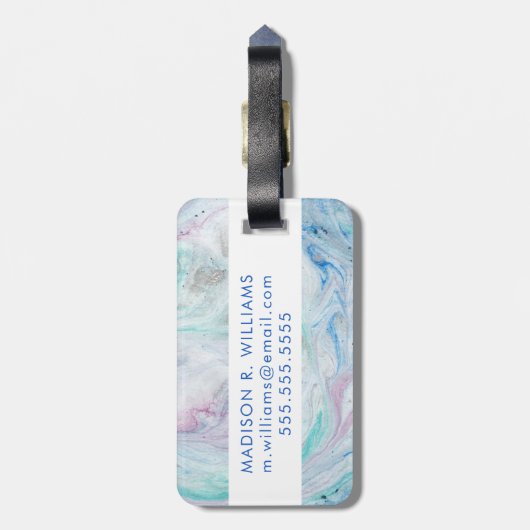 Étiquette À Bagage Marbre I (Dos Vertical)