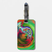 Étiquette À Bagage Marbre symphonique de Neon (Dos Vertical)