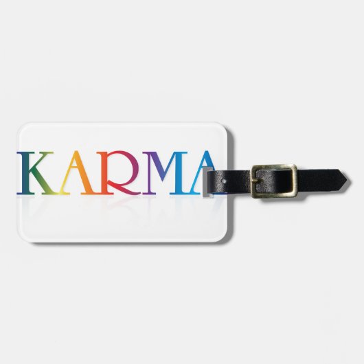Étiquette À Bagage Marchandises de karma (Devant horizontal)