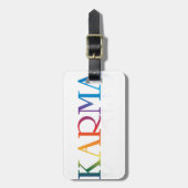 Étiquette À Bagage Marchandises de karma (Devant Vertical)