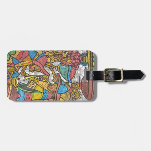 Étiquette À Bagage Marché de calebasse (Devant horizontal)