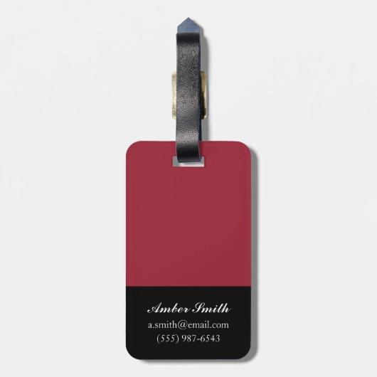 Étiquette À Bagage Marché de calebasse (Dos Vertical)