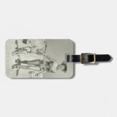 Étiquette À Bagage Marche de mère et de fils (Devant horizontal)