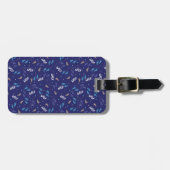 Étiquette À Bagage Marcher ensemble : Empreinte Aventure Silhouette (Devant horizontal)