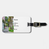 Étiquette À Bagage Marcher le long de Rainbow Row (Devant horizontal)