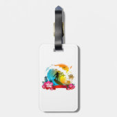 Étiquette À Bagage Marcher Sur La Marche (Dos Vertical)