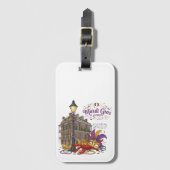 Étiquette À Bagage Mardi Gras (Devant Vertical)