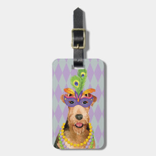 Étiquette À Bagage Mardi Gras Airedale