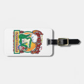 Étiquette À Bagage Mardi Gras Cajun Crocodile (Devant horizontal)