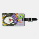 Étiquette À Bagage Mardi gras Havanese (Devant horizontal)