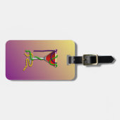 Étiquette À Bagage Mardi Gras Martini (Devant horizontal)