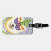 Étiquette À Bagage Mardi Gras Samoyed (Devant horizontal)