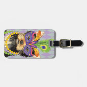 Étiquette À Bagage Mardi Gras Yorkie (Devant horizontal)