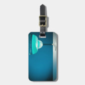 Étiquette À Bagage Margarita bleue glaciale (Devant Vertical)
