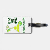 Étiquette À Bagage Margaritas m'a fait le faire (Dos horizontal)