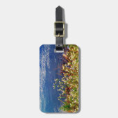 Étiquette À Bagage Marguerite blanche fleur sauvage eau bleue (Devant Vertical)