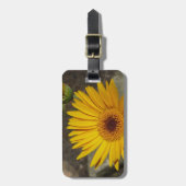 Étiquette À Bagage Marguerite jaune (Devant Vertical)