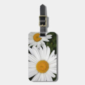 Étiquette À Bagage Marguerites jaunes et blanches : fleurs en fleur (Devant Vertical)