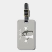 Étiquette À Bagage Mariage Couple Honeymoon Adventure (Devant Vertical)