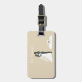 Étiquette À Bagage Mariage couple lune de miel (Devant Vertical)