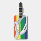 Étiquette À Bagage Mariage gay lesbien (Devant Vertical)