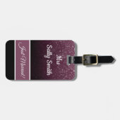 Étiquette À Bagage Mariage marié Personnalisé (Devant horizontal)