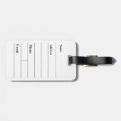 Étiquette À Bagage Mariage personnalisé faveurs (Dos horizontal)