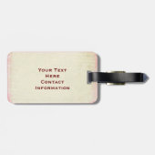 Étiquette À Bagage Marie Antoinette et étiquette faite sur commande (Dos horizontal)