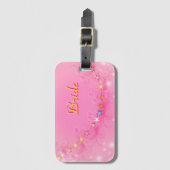 Étiquette À Bagage Mariée avec étoiles (Devant Vertical)