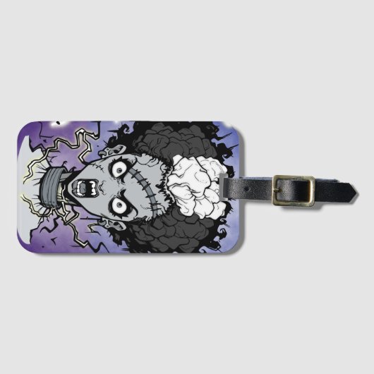 Étiquette À Bagage Mariée de Frankenstein (Devant Horizontal)