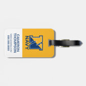 Étiquette À Bagage Marine américaine | Marine initiale N (Dos horizontal)