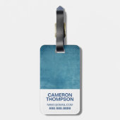 Étiquette À Bagage Marine américaine | Navy Alt Emblem (Dos Vertical)