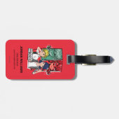 Étiquette À Bagage Marinette comique miqueuse & Adrien Véritables Cou (Dos horizontal)