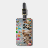 Étiquette À Bagage Marionnettes mignonnes Design de fête d'anniversai (Devant Vertical)