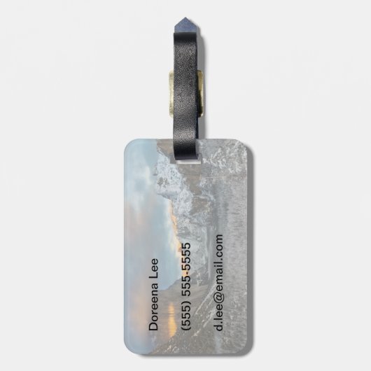 Étiquette À Bagage Mark d'hiver (Dos Vertical)