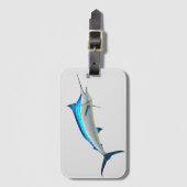 Étiquette À Bagage Marlin bleu (Devant Vertical)