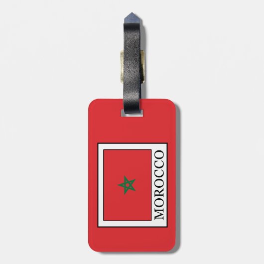 Étiquette À Bagage Maroc (Dos Vertical)