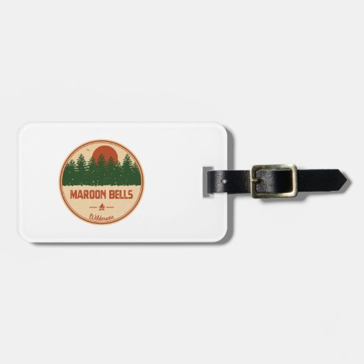 Étiquette À Bagage Maroon Bells Wilderness (Devant horizontal)